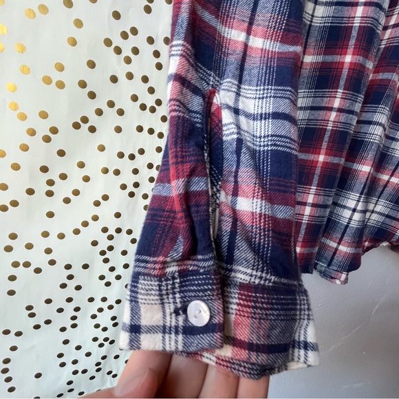 Olive & Oak 100% Cotton Flannel Plaid Button Down Shirt size Small - Picture 8 of 10